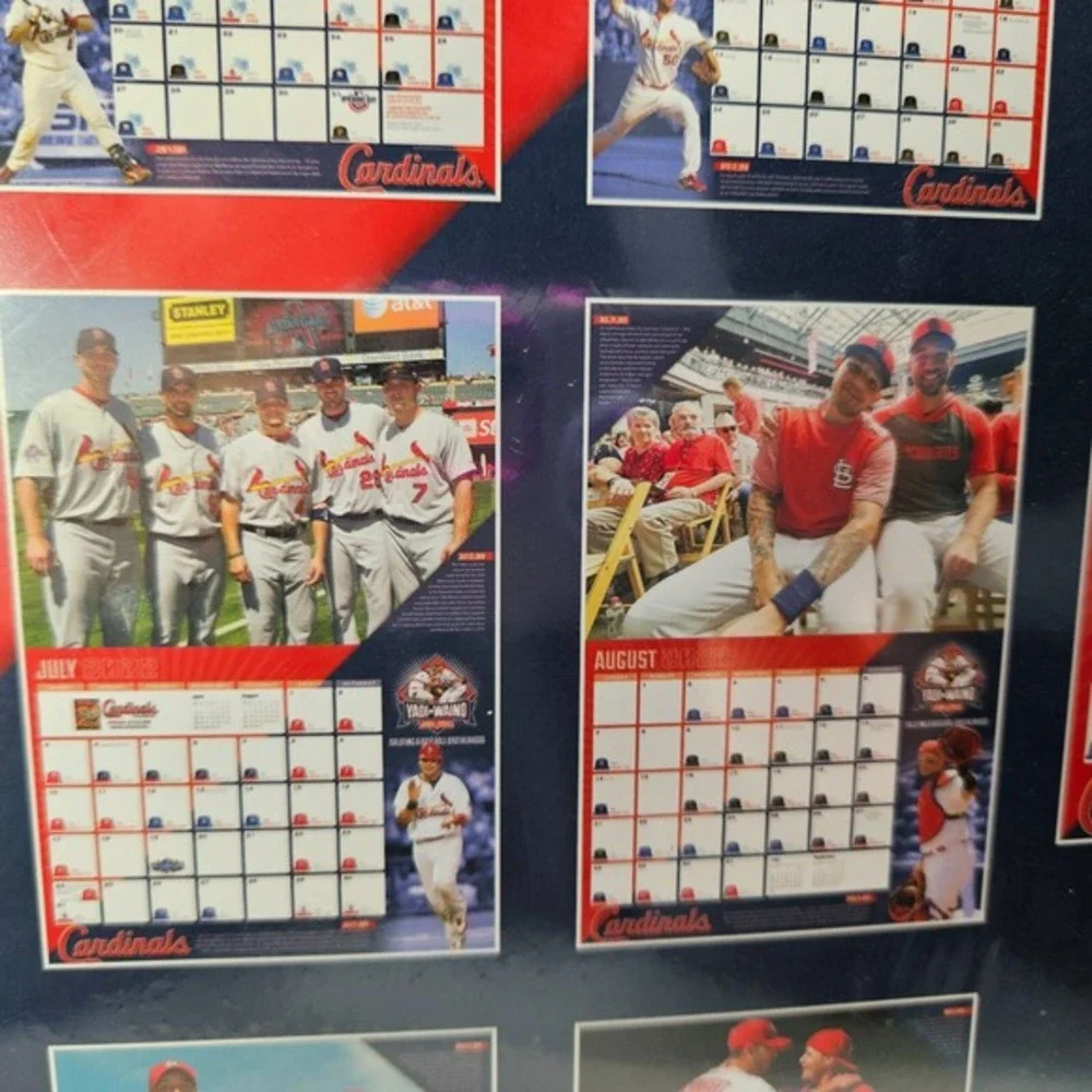 St Louis‎ Cardinals 2022 Baseball Calendar Molina Wainwright Record Breaking New